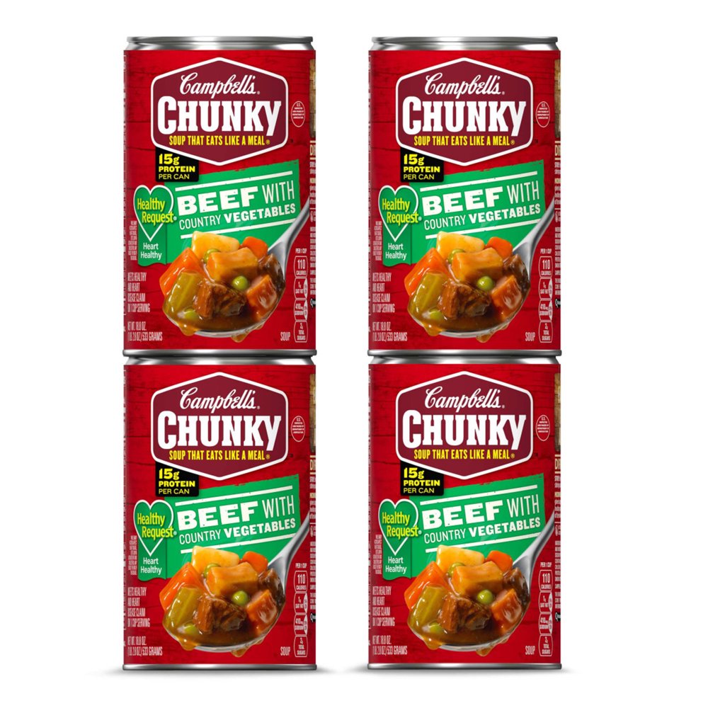 Campbell's Chunky Soup, Healthy Request Beef with Country Vegetables