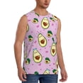 thumbnail image 2 of Uemuo Different Avocados Pattern Men's Sleeveless T-Shirt,Muscle Athletic Tank Top, Moisture-wicking Quick-dry Breathable Classic Tee Top for Gym Run Outdoor Sports-Medium, 2 of 8