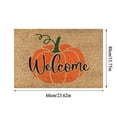 thumbnail image 3 of Fsqjgq Fall Door Mat Washable Halloween Welcome Doormats Pumpkin Bathroom Rugs Home Decor Non Slip Floor Mats Thanksgiving Carpet Area Rugs 15" x 23", 3 of 6