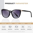thumbnail image 4 of Lentes de Sol Colrea Trendy Ojo de Gato CL22017 para Mujer con Lente Gris, 4 of 6
