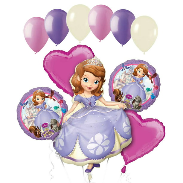 11 pc Sofia the First Happy Birthday Balloon Bouquet Party Disney Princess  Sophia 