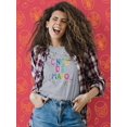 thumbnail image 2 of Cinco De Mayo Color Garland Shaped T-Shirt Women -Image by Shutterstock, Female XX-Large, 2 of 4