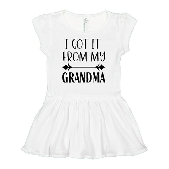 Inktastic I Got It From My Grandma Girls Baby Dress