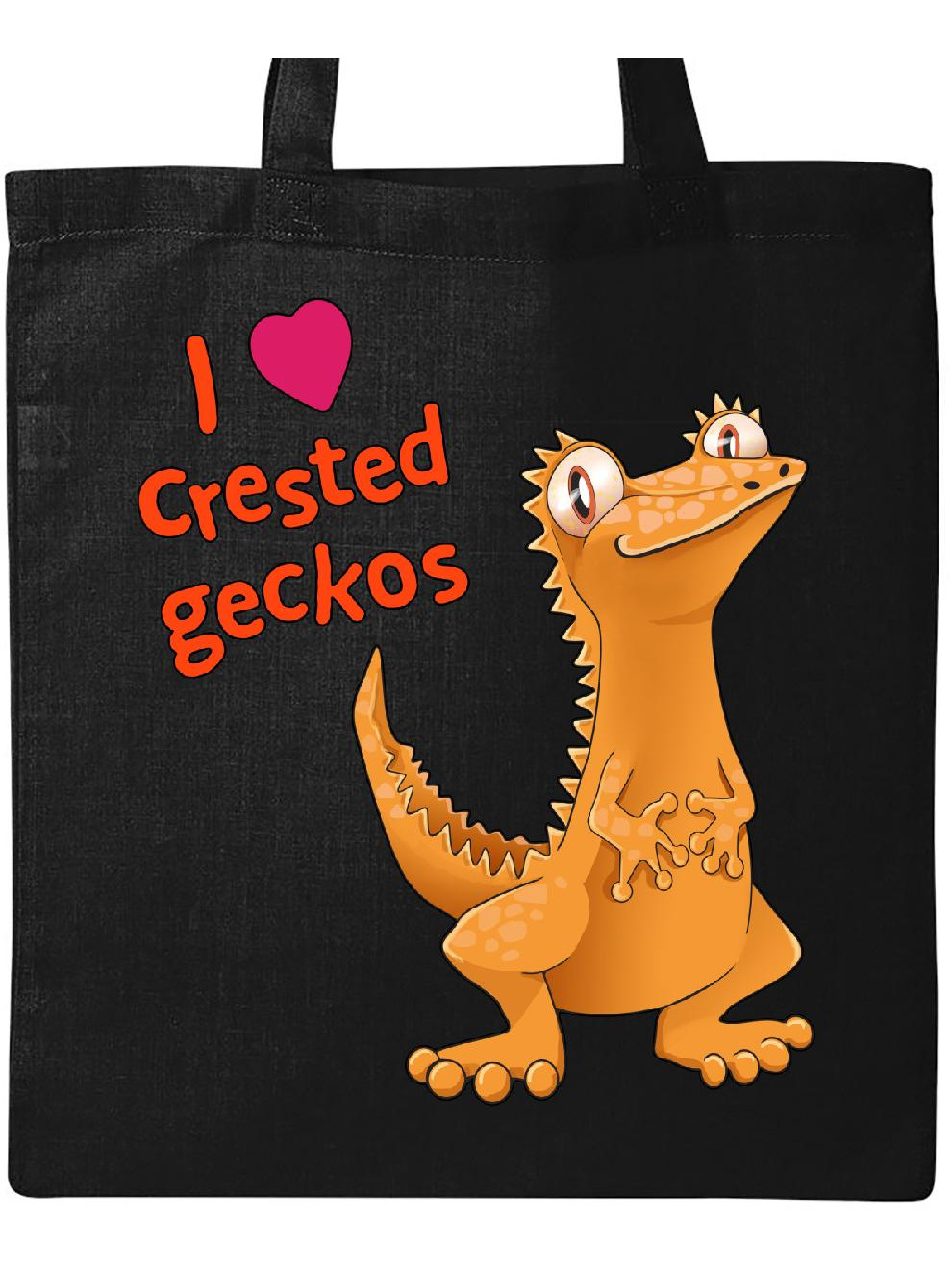 INKtastic I Love Crested Geckos Tote Bag