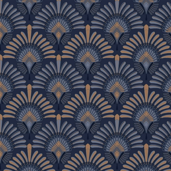 Transform Peacock Brown Peel & Stick Wallpaper