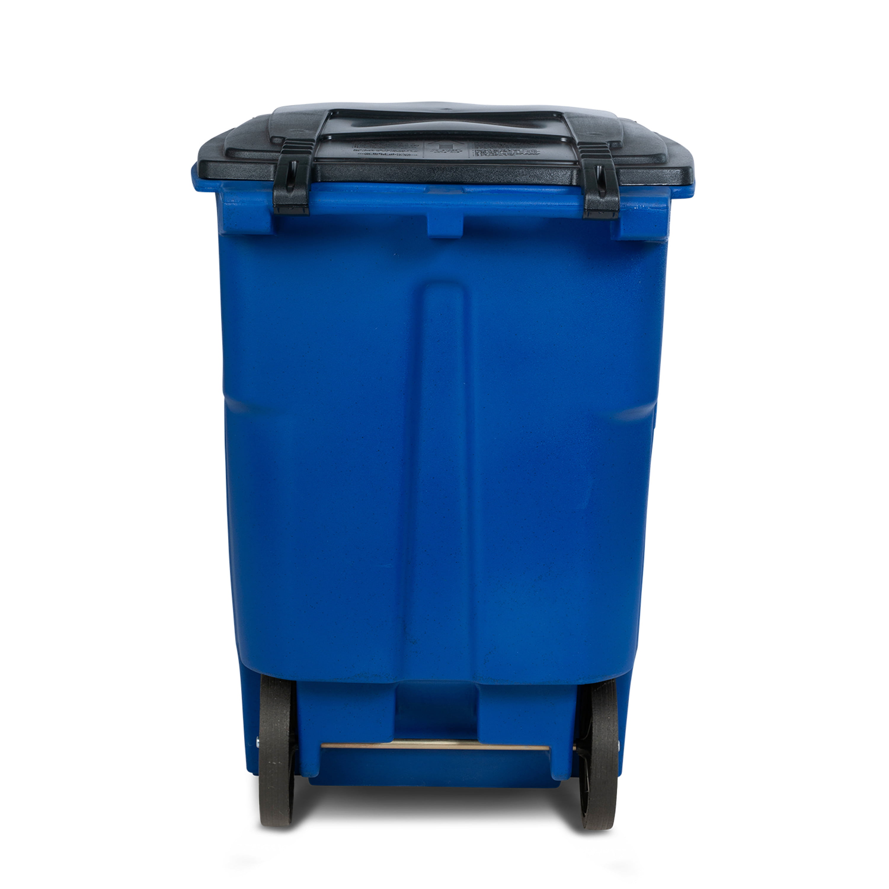 Toter 96 Gal. Trash Can Graystone with Quiet Wheels and Lid 