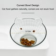 thumbnail image 2 of Marchul Transparent Cat Puppy Bowl, Cat Gravity Water Bowl, Tilted Raised Cat Food Bowls,Black, 2 of 6