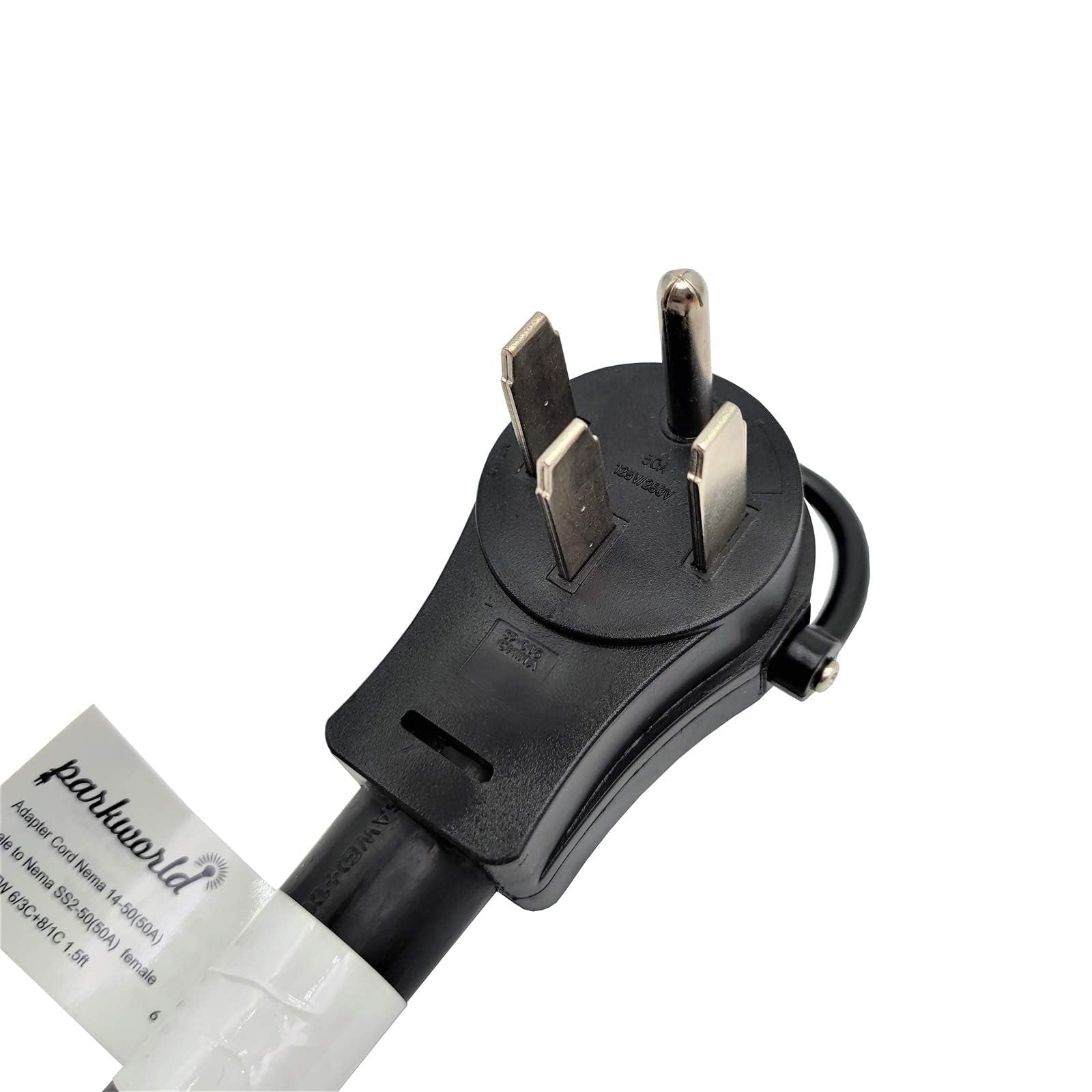 Parkworld 65214 4-Prong RV Splitter, NEMA 14-50P to 6-50R and 6-30R 3FT