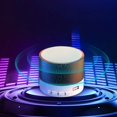 thumbnail image 3 of 7Pcs Bluetooth Speaker Under $5! Yannianjz Small Crack Bluetooth Speaker, Portable Wireless Speaker with Colorful Lights, 5W Subwoofer, Bluetooth 5.0 for Outdoor, Indoor, Home, Desktop, Travel, Party, 3 of 9