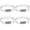 Silver, variant on Troglfold hose clamp 4pcs Hose Clamp Turbo Vacuum Hose Clamp 2.5 Inch Hose Clamp Fastener Accessory,3.07"X2.76"X0.47"