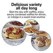 Hamilton Beach Belgian Waffle Maker with Nonstick Plates, Waffle Iron with Compact Storage, Stainless Steel