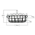 thumbnail image 2 of Stylish Garden Decor Iron Wall Mounted Flower Pot Stand Hanging Planter Rack Plant Holder Plant Basket COPPER, 2 of 8