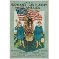 thumbnail image 2 of Paus, Herbert 23x32 Black Ornate Wood Framed with Double Matting Museum Art Print Titled - The Womans Land Army of America, 2 of 4