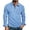 Light Blue, variant on MXALUOB Men's Long Sleeve Golf Shirts Corduroy Turn Down Collar Shirt with Chest Pocket 3 Buttons Solid Color Textured Classic Tops