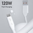 thumbnail image 4 of Trayknick Data Cable High Current Fast Charging 120W Micro USB Mobile Phone Charger Cable Data Cord for Office, 4 of 13