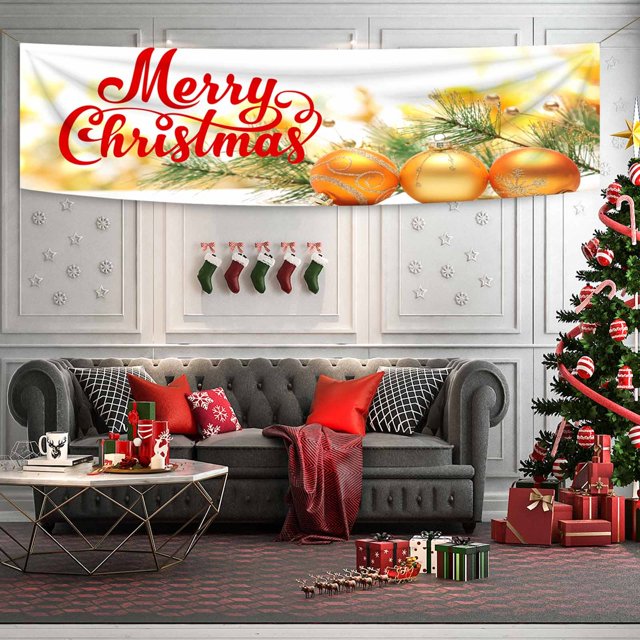 Ganfancp Banner Decoración de Fondo de Tela para Los Descuentos de Mercancías de La Tienda para La Navidad Ofertas y Liquidaciones 1 Bandera