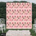 thumbnail image 5 of 6 Pcs Artificial Flower Wall Panels Hanging Floral Backdrop Decor Party Wedding Faux Rose Flower Wall - 40*60cm Pale Pink, 5 of 17