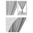 thumbnail image 4 of Par de cortinas de 99 cm de ancho x 149 cm de largo, elegantes cortinas para dormitorio, tamaño único, gris, FLYE3121, 4 of 4