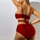 thumbnail image 3 of Underwire Trajes de Baño para las Mujeres Color Sólido Dos Piezas de Cintura Alta, Delgado Y Sexy Trajes de Baño de Bikini para Mujeres, 3 of 6