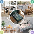 thumbnail image 4 of Rectangle Table Cover Merry Christmas Winter Snowflake Table Cloth,Modern Oil-Proof Table Covers for Picnic Party Halloween Fall Thanksgiving Christmas, 4 of 5