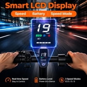 Electric Scooter for Adults and Teens, 350W Motor, 19 MPH Top Speed, Up to 19 Miles Range, 8.5” Solid Tires, Folding Commuter E Scooter with App and Dual Brake System