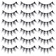 thumbnail image 1 of 20 pares de pestañas postizas, pestañas artificiales, maquillaje, tiras de pestañas, pestañas postizas, maquillaje, pestañas postizas, 1 of 7