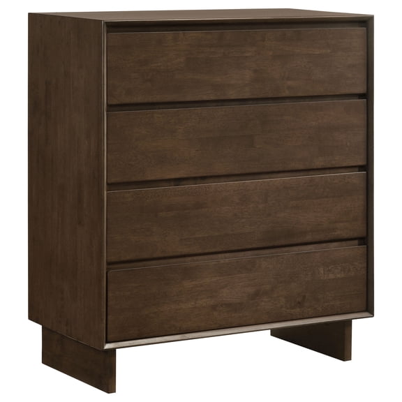 Coaster Glenwood 4-Drawer Chest of Drawers, Warm Brown
