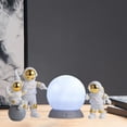 thumbnail image 4 of GROWTH TANK 4 Pcs Statue d'Astronaute Mignonne Figurine de Cheminée en PVC Or Blanc, 4 of 8