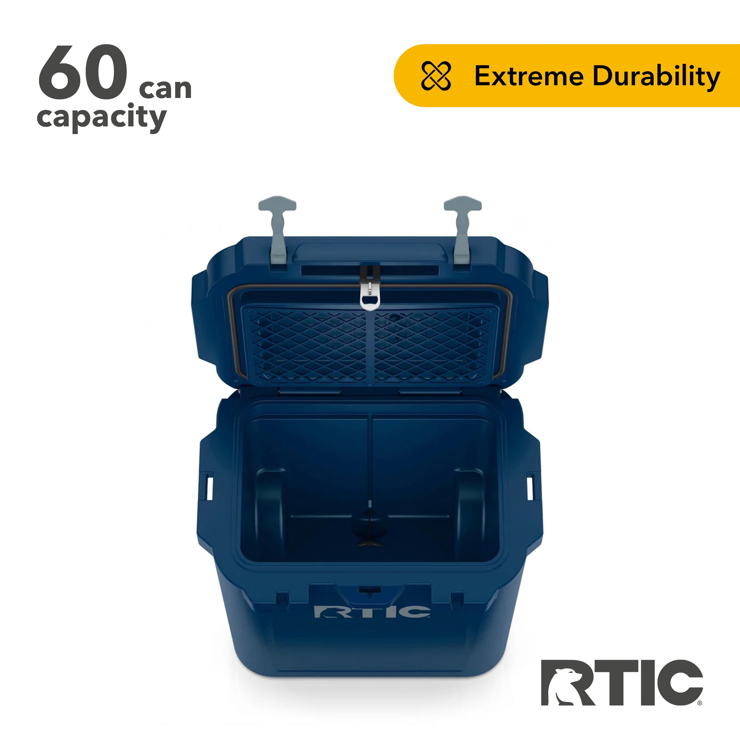 RTIC 45 QT Wheeled Cooler – Ultra-Tough, Rotomolded Ice Chest For Camping, Beach, Fishing & Tailgating