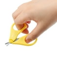 thumbnail image 2 of Unique Bargains 1 Pc Portable Short Handle Nail Scissors Toenail Clippers for Child 3.15"x2.24"x0.39" Yellow, 2 of 6