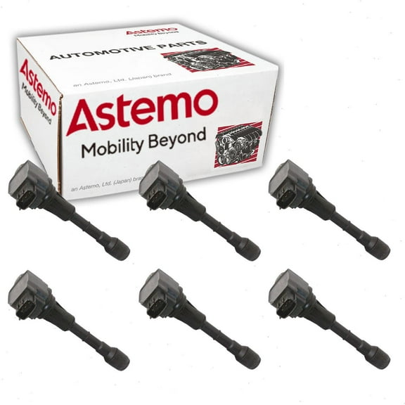 6 pc Hitachi Ignition Coils compatible with INFINITI Q50 3.7L V6 2014-2018