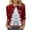 CR10, variant on Darzheoy Womens Christmas Tops Casual Printed Round Neck Mid-Length 3/4 Sleeve Sweatshirts Drop Shoulder Loose Solid Color Graphic Blouses