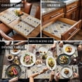 thumbnail image 3 of Black Yellow Grey Placemats for Dinning Table Set of 4, Modern Geometric Art Abstract Burlap Kitchen Place Mats Waterproof Cloth Table Mats, Indoor Outdoor Placemats Easy Clean Dinner Decor, 3 of 8