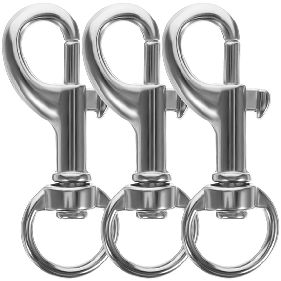 UPOUART 20Pcs Stainless Steel Dog Leash Clip Snap Hooks Heavy Duty Swivel Trigger Snap for Outdoor Use