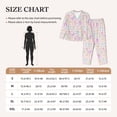 thumbnail image 4 of Daiia Colorful Bunny for Women's Long-Sleeved Pajama Set – Soft & Comfortable Sleepwear Button-Up Pajamas Cozy Lounge Wear-Small, 4 of 7