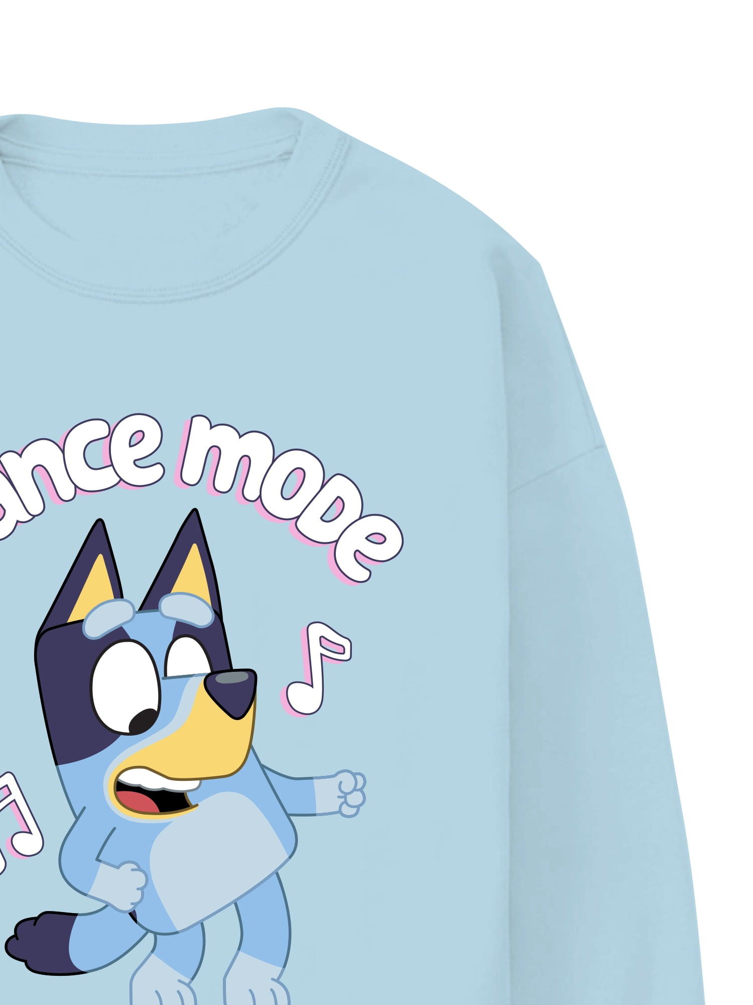 Bluey Dance Mode, Girls Apparel Graphic Long Sleeve Sweatshirt, Sizes 4-16