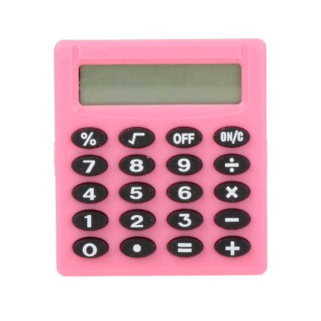 Calculadora de 8 dígitos, suma, resta, multiplicación, división, matemáticas, ayuda de aprendizaje, calculadora científica para escuela, hogar, , Rosado Hugo Calculadora educativa