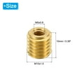 thumbnail image 2 of Unique Bargains Brass Threaded Repair Insert Nut, 10 Pcs M10x1.5 to M5x0.8 Thread Sleeve Reducing Nut Screw Reducer 10mm, 2 of 7
