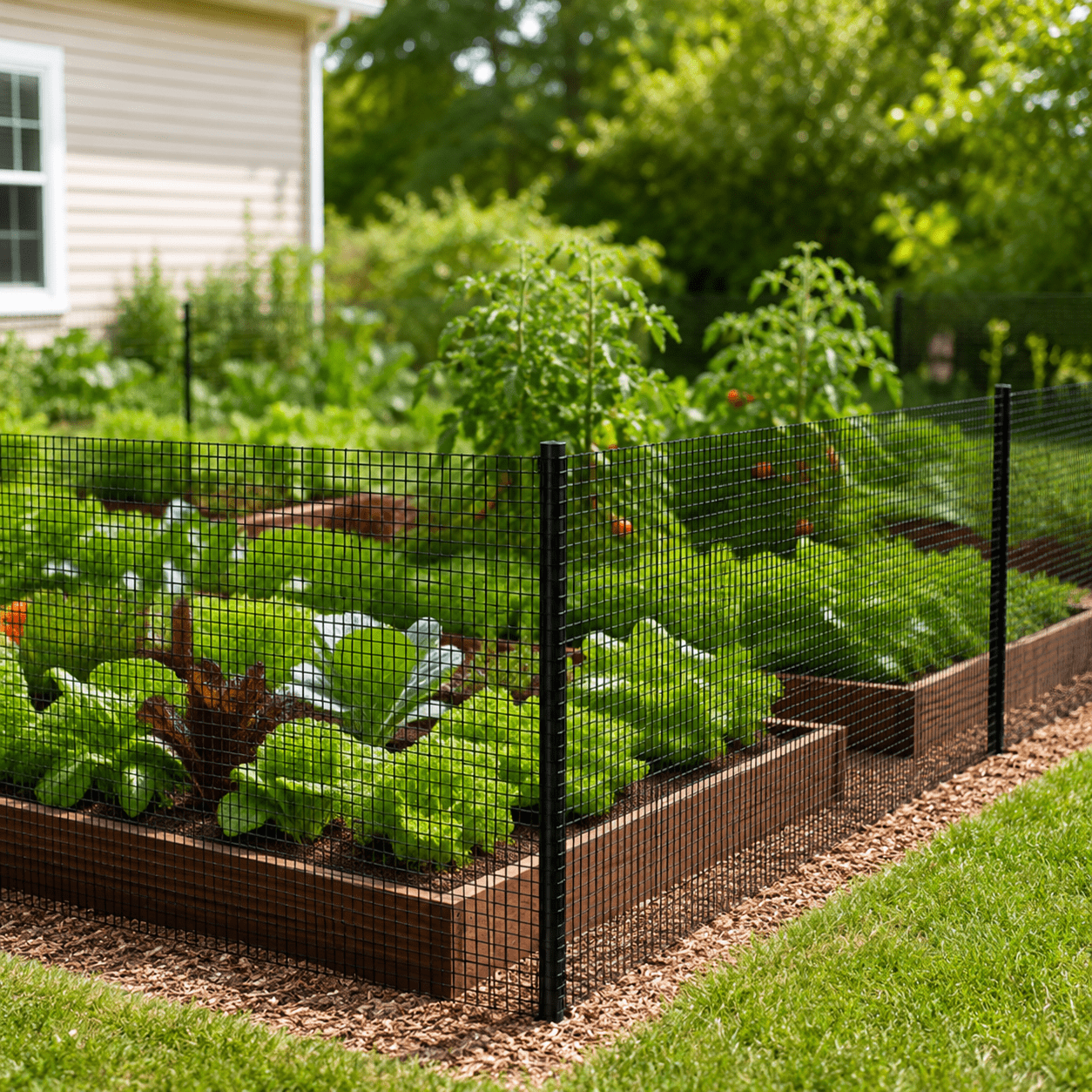 Metal Mesh with 1/2-Inch Welded Chicken Wire 24x100 FT, Black Hardware Cloth and Garden Plant Fencing for Chicken Coops Home Renovation, Black