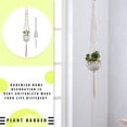 thumbnail image 4 of Toystoory Cestas colgantes 100 hechas a mano, soporte para plantas, macramé, colgador de plantas, maceta para colgar en la pared interior, soporte para Jardín y Patio No.19 Toystoory HA001777-19, 4 of 6