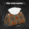 thumbnail image 5 of Salouo African Tribal Style Pattern Long Tissue Box Cover Rectangular–Plus Size Tissue Box Holder Modern LeatheLarge Tissue Holder for Bathroom Car & Office Decor, 5 of 7