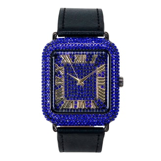 Ice Star Men's Luxury 45mm Nugget Watch with Diamond Accent Dial