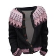 thumbnail image 4 of Jindong Cardigan Tricoté Confortable à Imprimé Floral en Peluche pour Femmes, 4 of 4