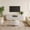 White, variant on Natural Fluted TV Stand and Coffee Table 2-Piece Set, Modern Living Room Furniture Collection