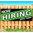 thumbnail image 1 of Now Hiring Apply Today 13 oz Vinyl Banner With Metal Grommets, 1 of 4