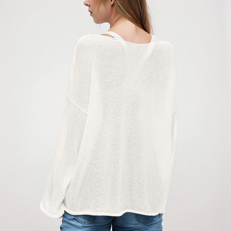 トップス NKGW / SEE THROUGH PULLOVER Samickarr Sheer Tops For Women Sexy See Through Crew Neck