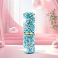 thumbnail image 1 of FSTDelivery Portable 10ml Perfume Spray Bottle Sample Vials, Shiny Rhinestone Cosmetic Bottle Mini Perfume Spray Dispensers, Vials Refillable Sprayer Makeup Tool for Travel Carrying, Sky Blue, 1 of 5