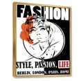 thumbnail image 3 of Designart 'Style Passion Life Fashion Woman IV' Vintage Framed Canvas Wall Art Print, 3 of 5