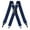 Dark Blue, variant on Men's Suspenders 4 Clips Elastic Straps 1.38 Inch Wide Solid Color Adjustable Heavy Duty Pants Adult Suspenders for Men Dark Blue