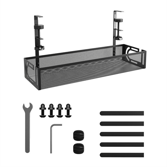 Cable Management Under Desk, Under Desk Cable Management Tray, Desk Cable Organizer,Cable Management Box,Cord Organizer